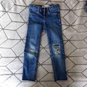 Girls Ripped Heart-Knee Jeans